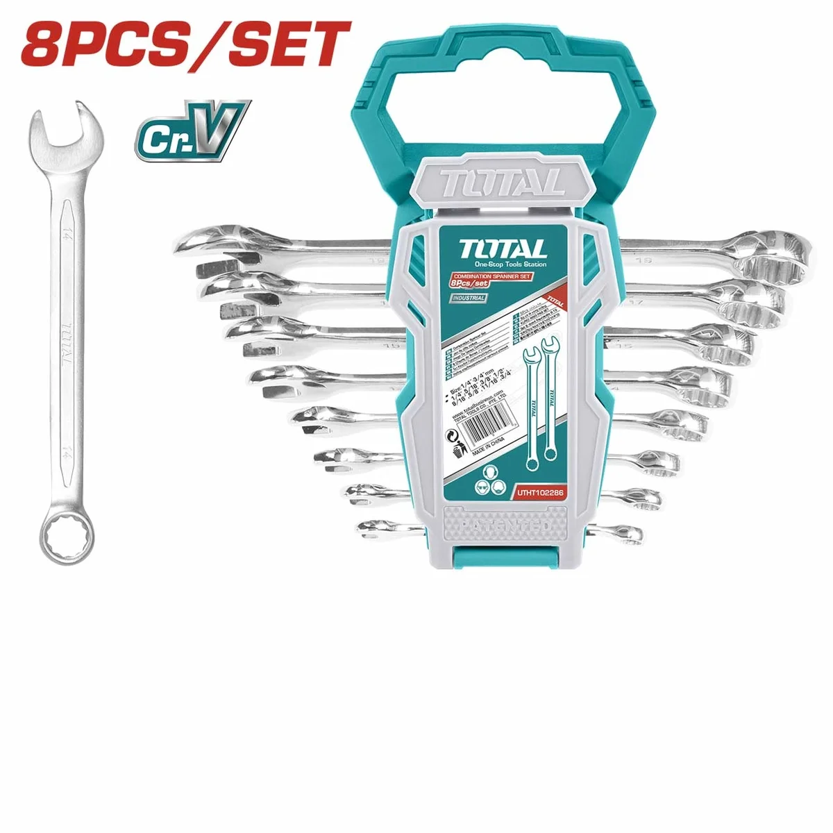 THT102286 8 Pcs Combination Spanner Set