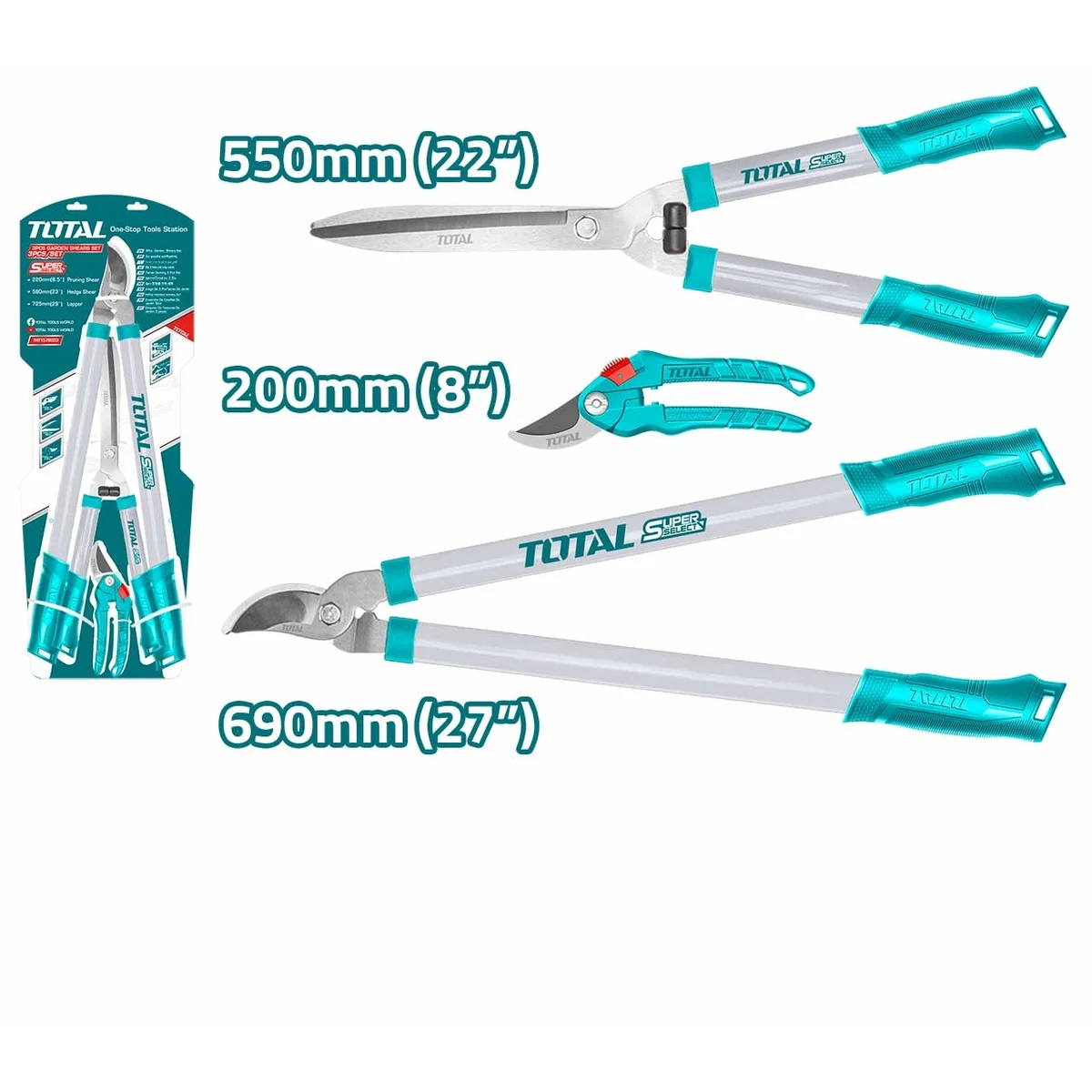 THT1578033 3 Pcs Garden Shears Set