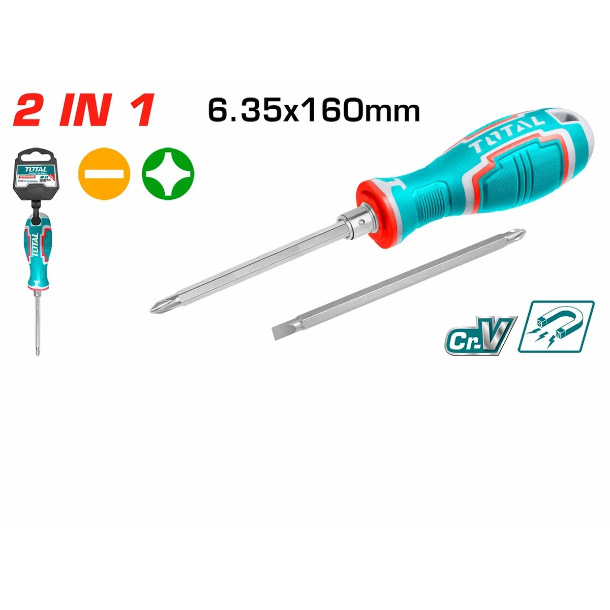 THT250206 2 in 1 Screwdriver Set
