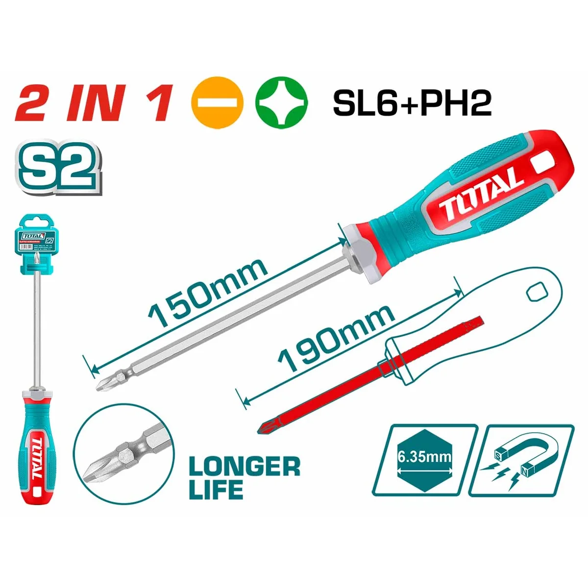 THT250266 2-in-1 Screwdriver Set