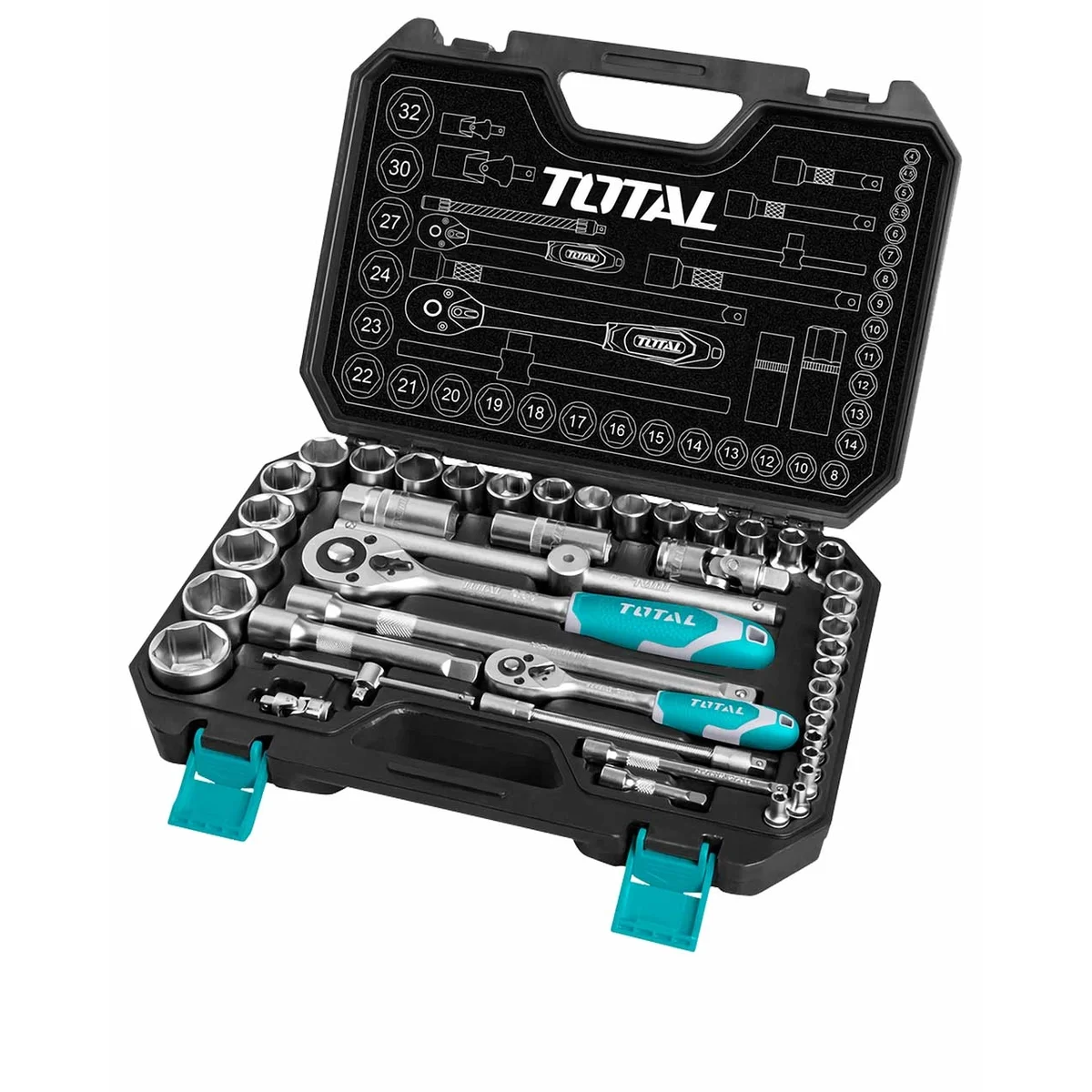 THT421441 44 Pcs 1/4″ & 1/2″ Socket Set