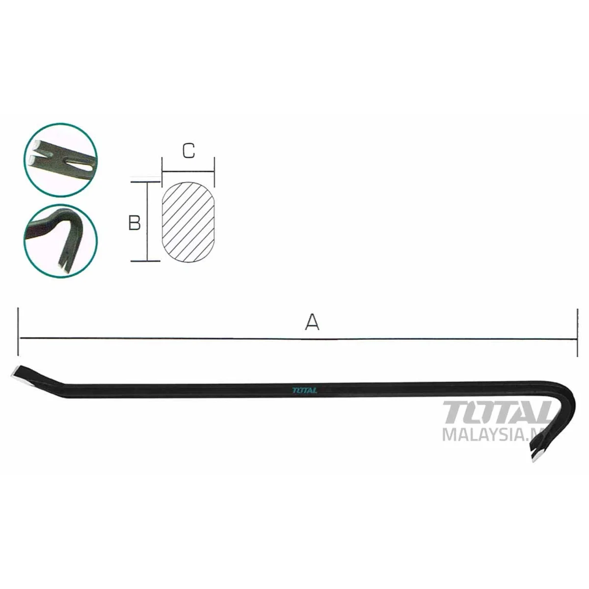 THT431362 Wrecking Bar