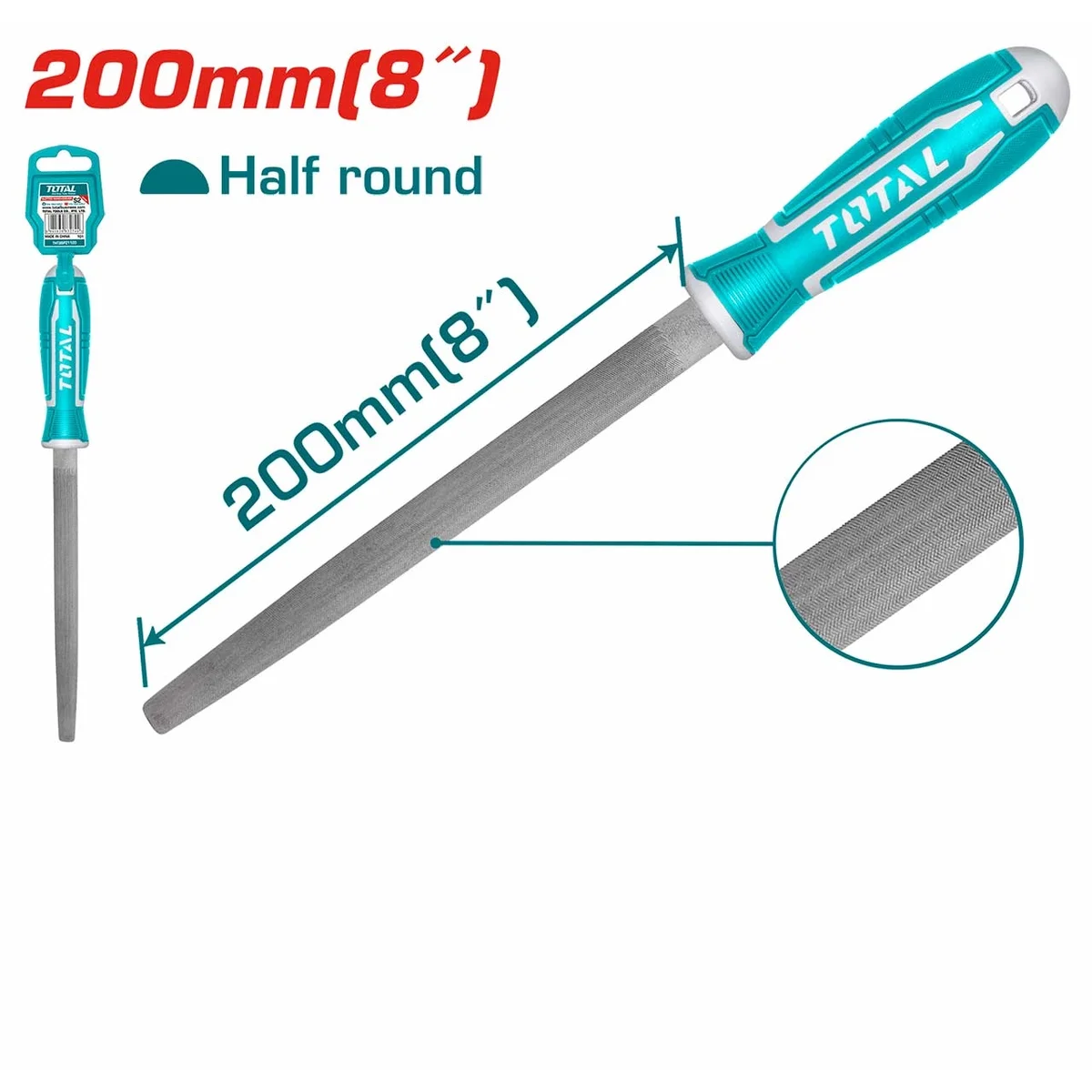 THT91286 Half Round Steel File