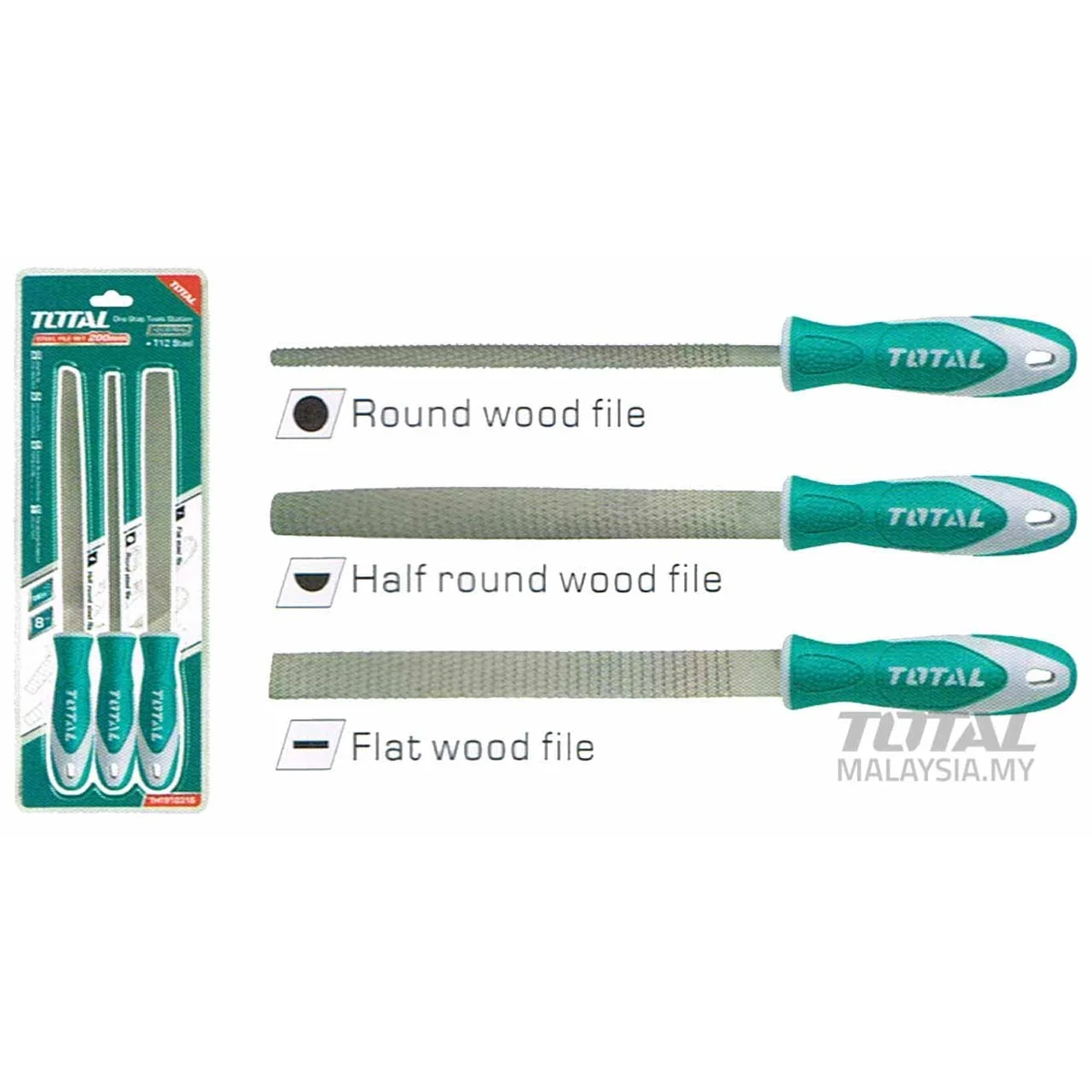 THT918326 3 Pcs Wood File Set