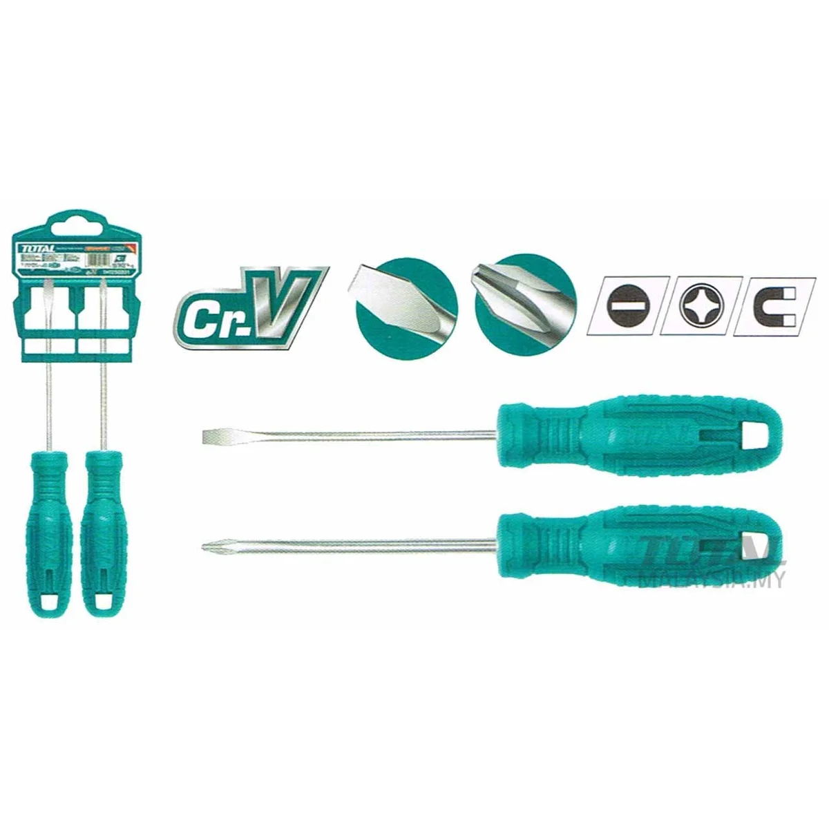 THTDC250201 2 Pcs Screwdriver Set