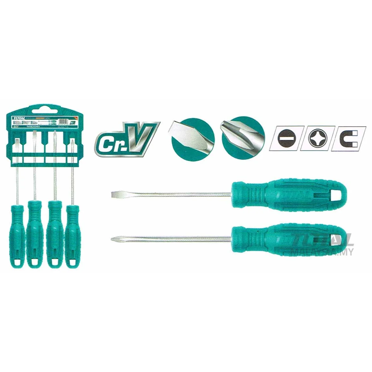 THTDC250401 4 Pcs Screwdriver Set