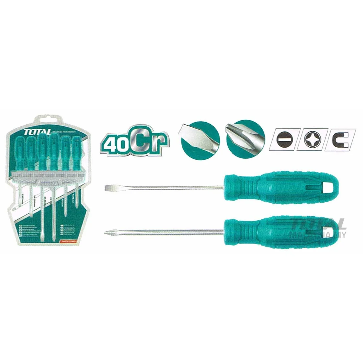 THTDC250601 6 Pcs Screwdriver Set