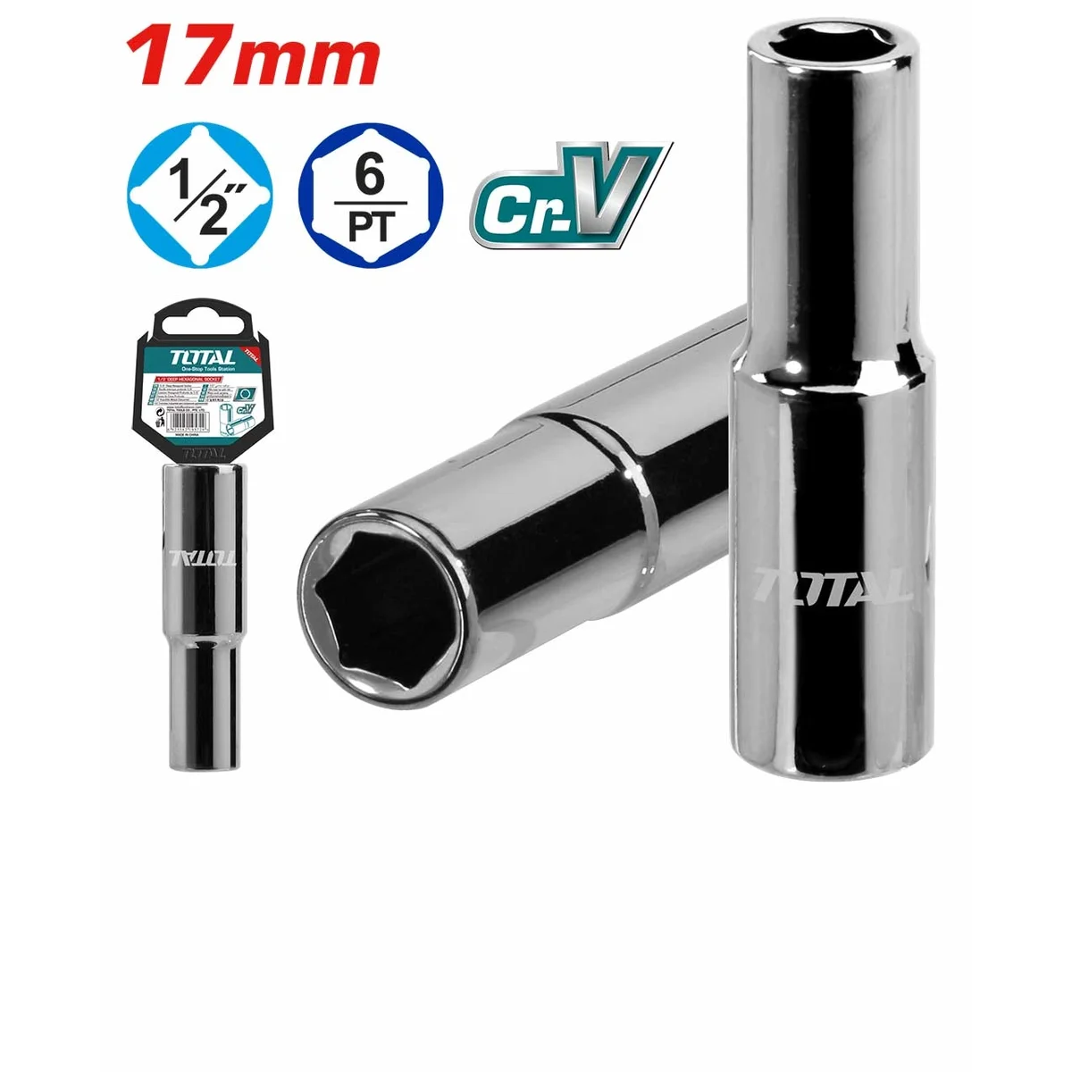THTST12173L 1/2″ Hexagonal Deep Socket