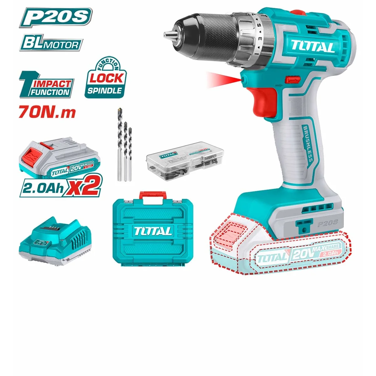 TIDLI20605 Li-ion Impact Drill