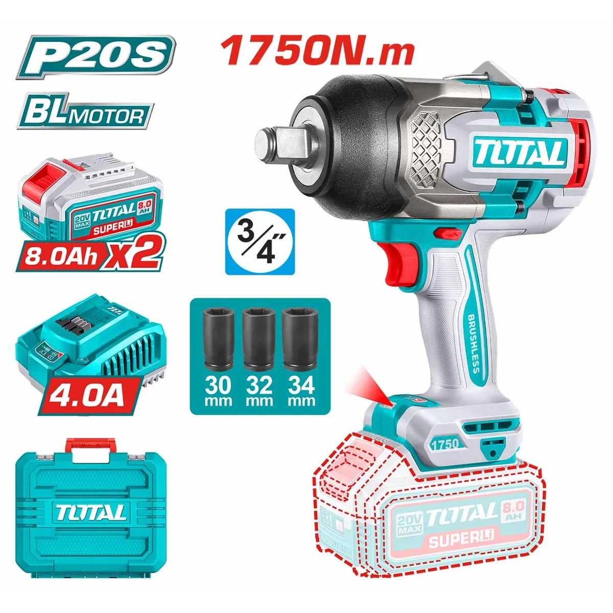 TIWLI20175 Li-ion Impact Wrench
