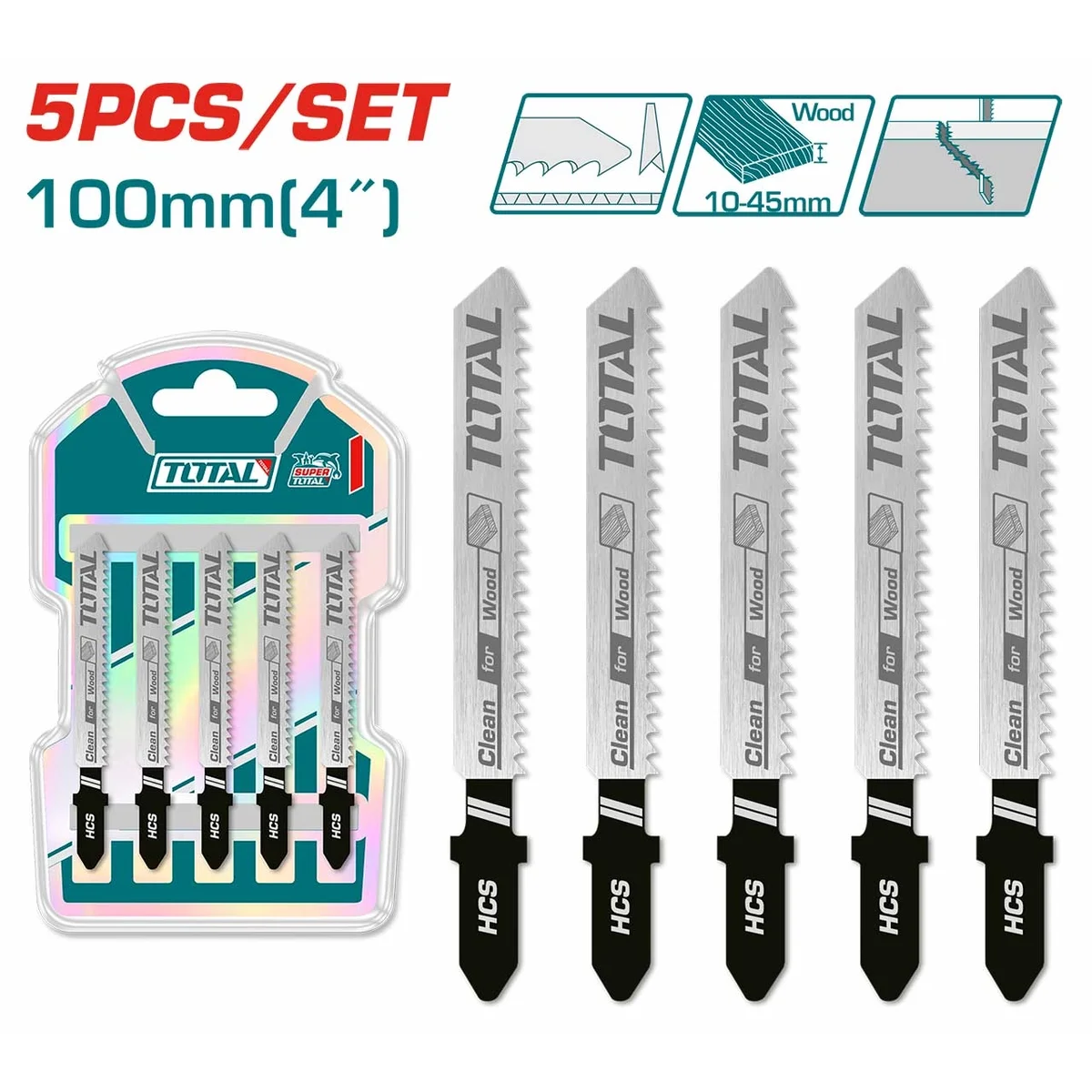 TJSBT101D 5 Pcs Jig Saw Blade