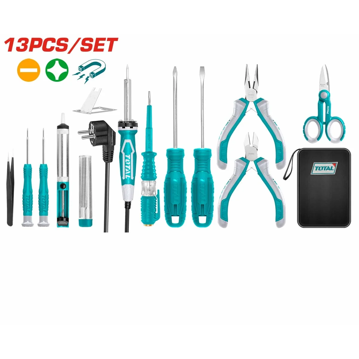 TKTTSK0132 13 Pcs Telecom Tools Set