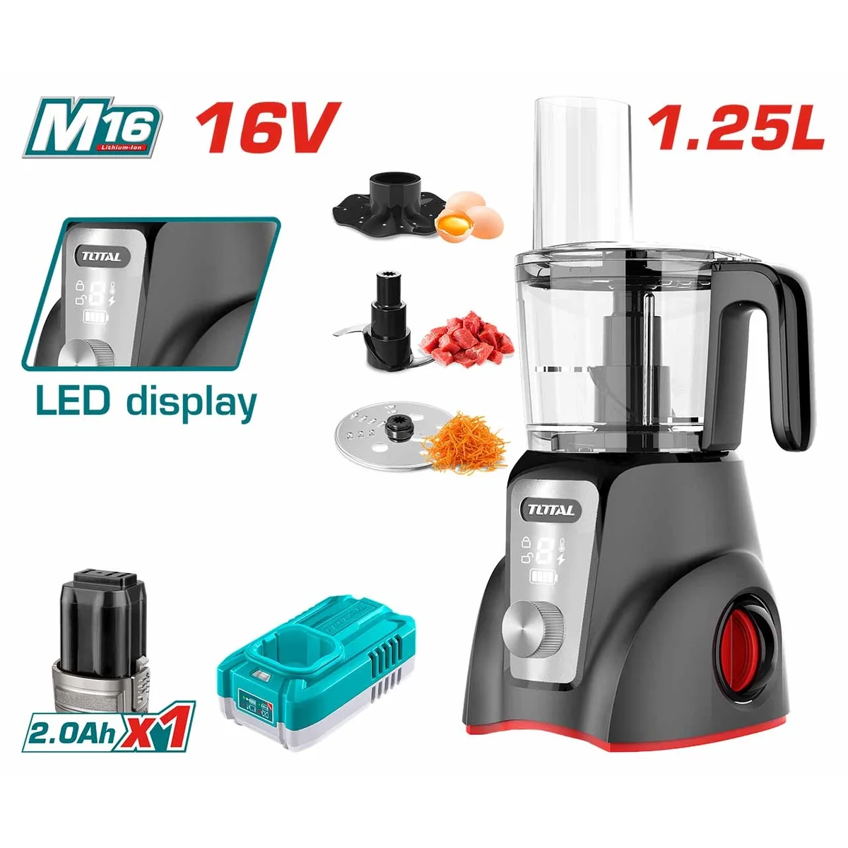 TMG027K Li-ion Cordless Food Processor