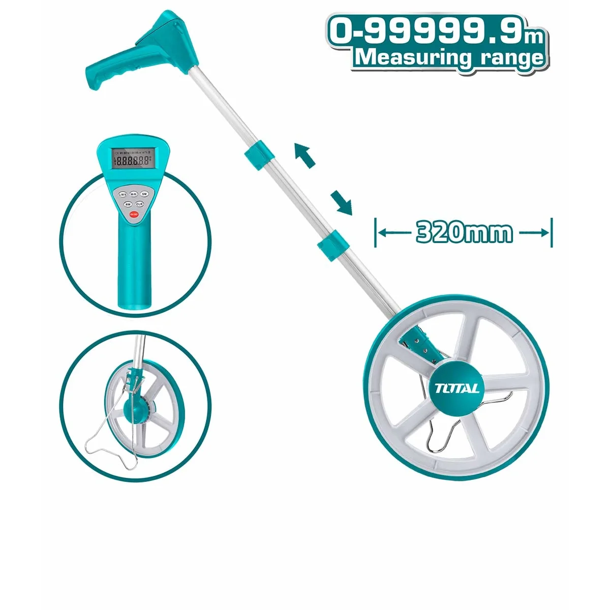 TMT19923 Digital Distance Measuring Wheel