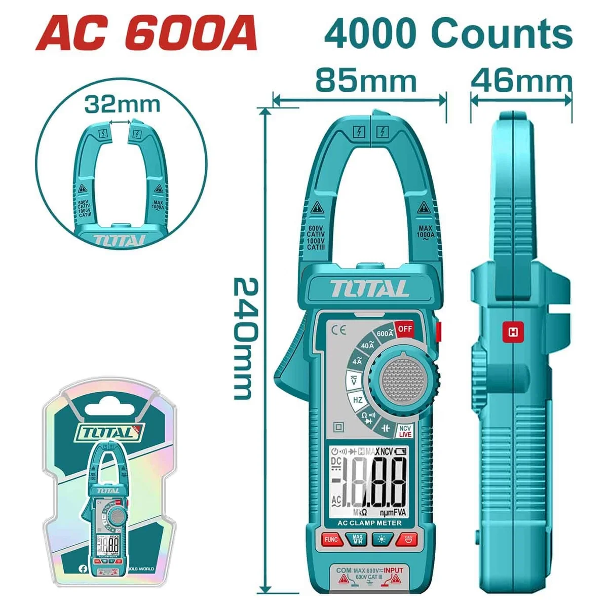 TMT766001 Digital AC Clamp Meter