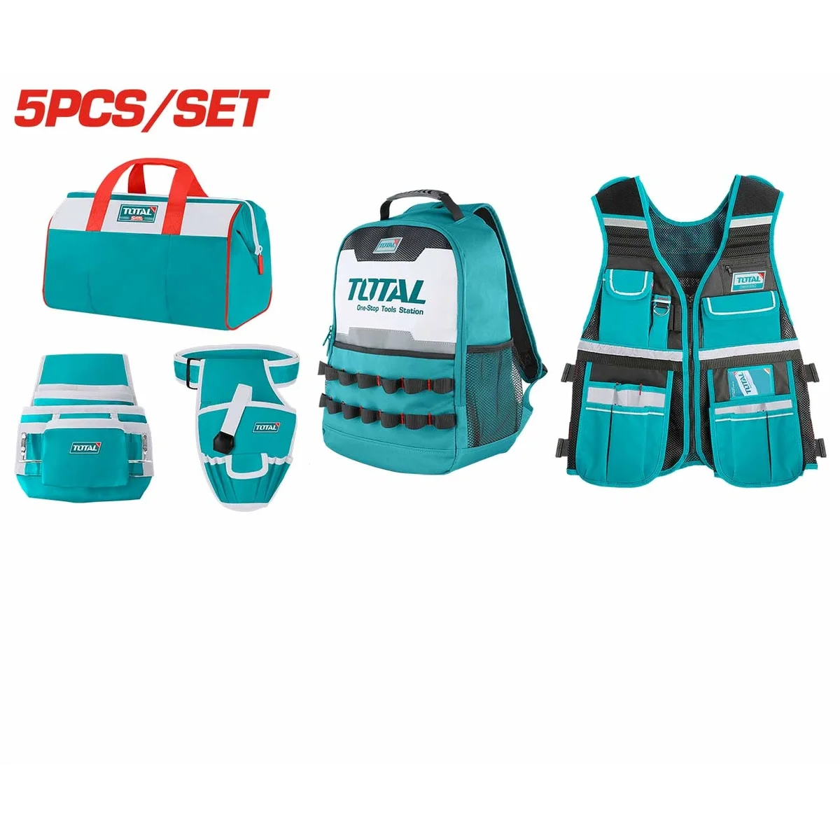 TOS23047 5 Pcs Tools Bag Set