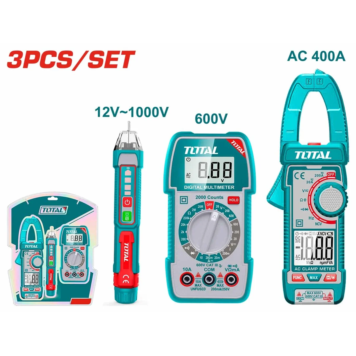 TOS23068 3 Pcs Electrical Test Kit