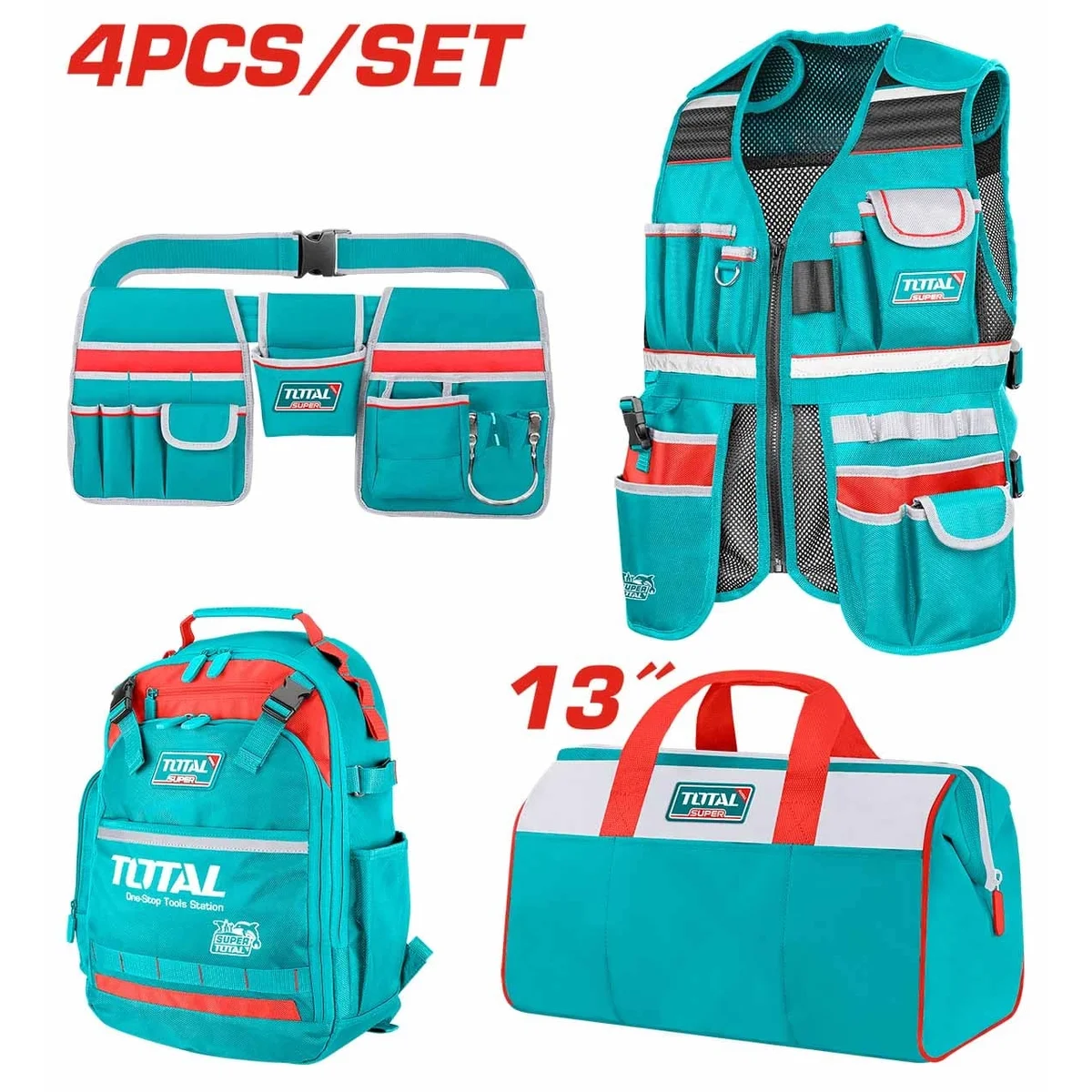 TOS230908 4 Pcs Tools Bag Set