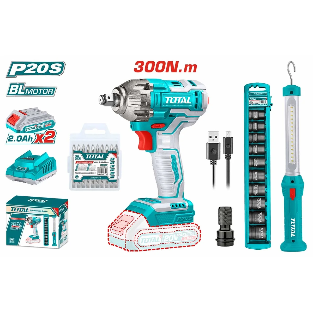 TOSLI231004 Li-ion 2 Pcs Combo Kit