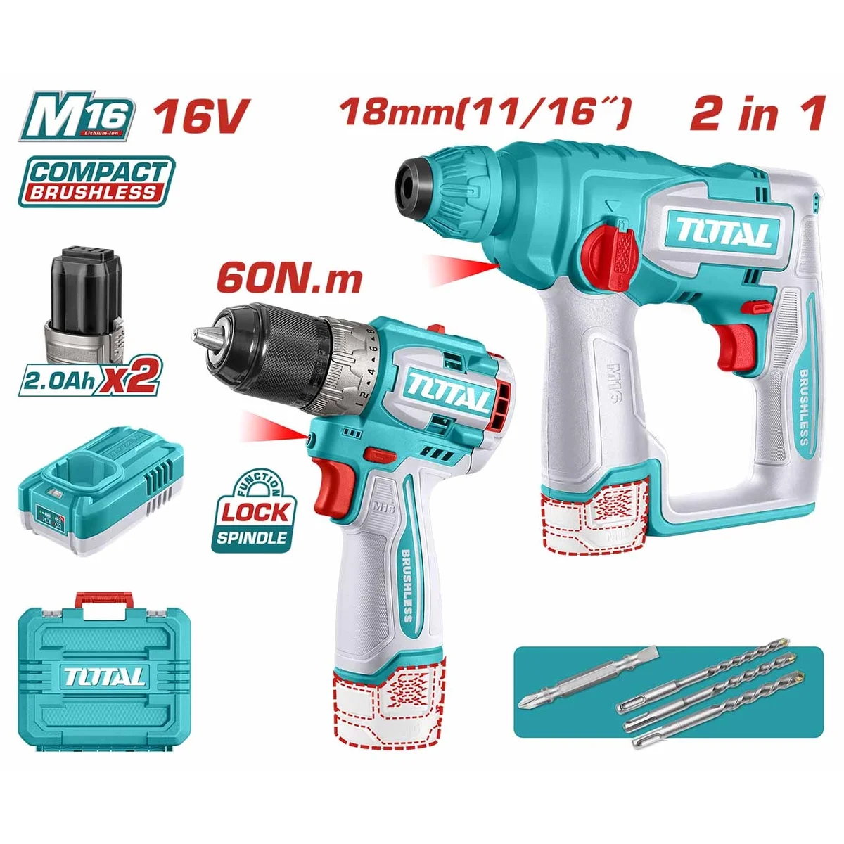 TOSLI241295 Li-ion 2 Pcs Combo Kit