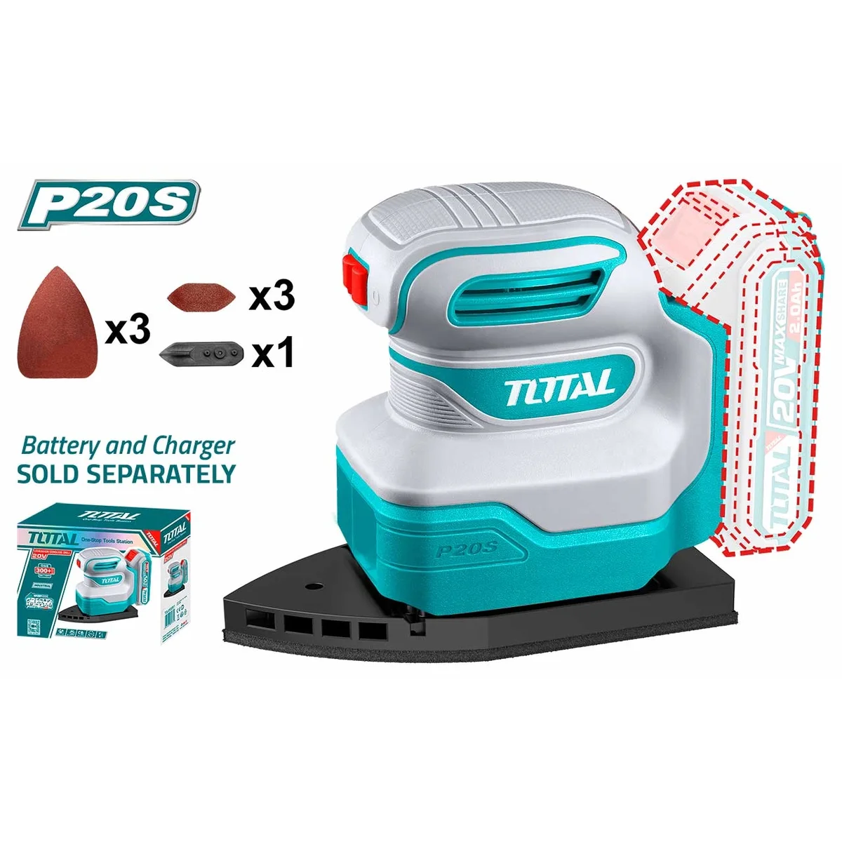 TPSLI2014 Li-ion Palm Sander