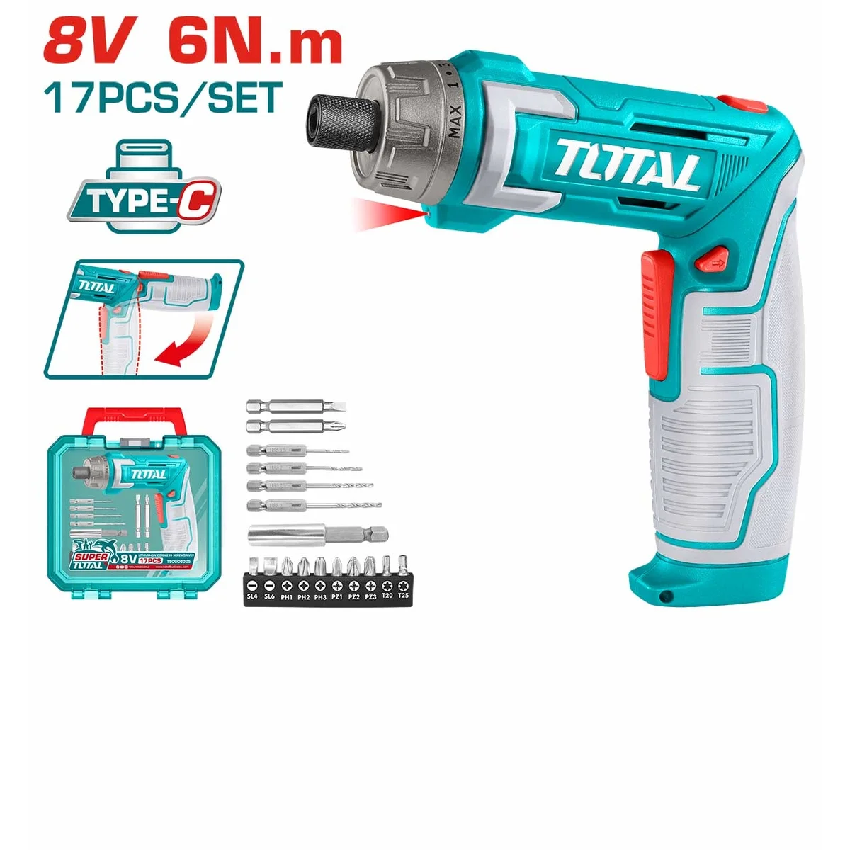 TSDLI08025 Li-ion Cordless Screwdriver