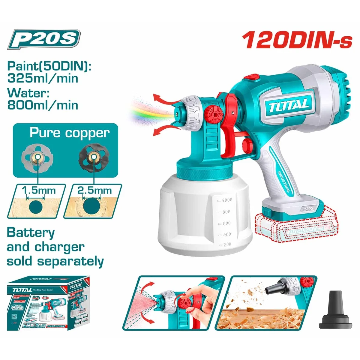 TSGLI2004 Li-ion Spray Gun