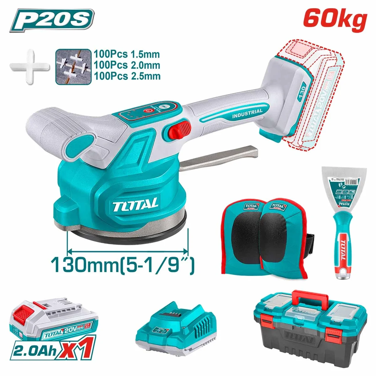 TTVLI20015 Li-ion Tile Vibration Machine