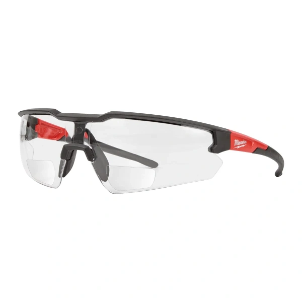 Magnified safety glasses