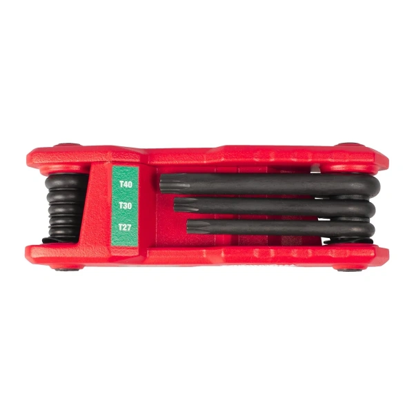 Folding torx key set